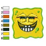 SpongeBob Smiley Machine Embroidery Design